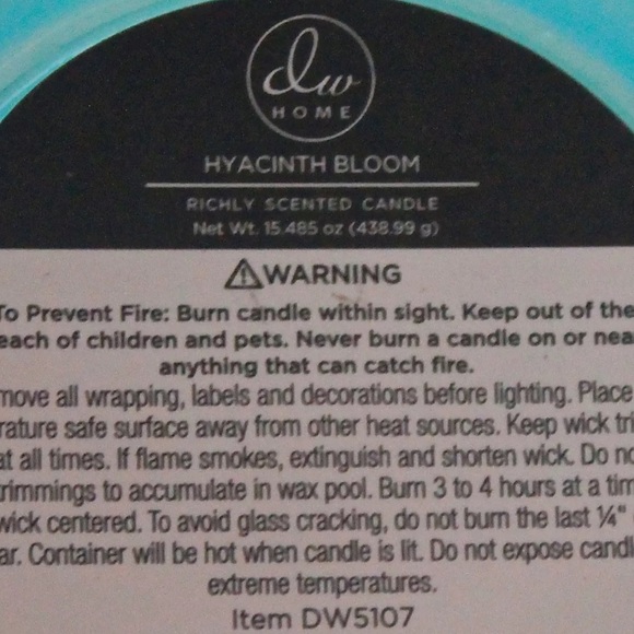 DW HOME CANDLE HYACINTH BLOOM RICHLY SCENTED - Picture 3 of 3